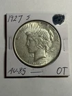 1927-S Peace Silver Dollar AU+ Tough Date San Francisco Mint