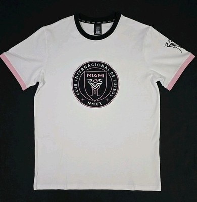 Stadium Essentials INTER MIAMI CF Soccer MLS Men's White Ringer T-Shirt M NWOT
