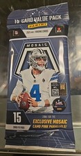 2025 PANINI MOSAIC FOOTBALL FAT PACK Cello Value Factory Sealed 1 Pack