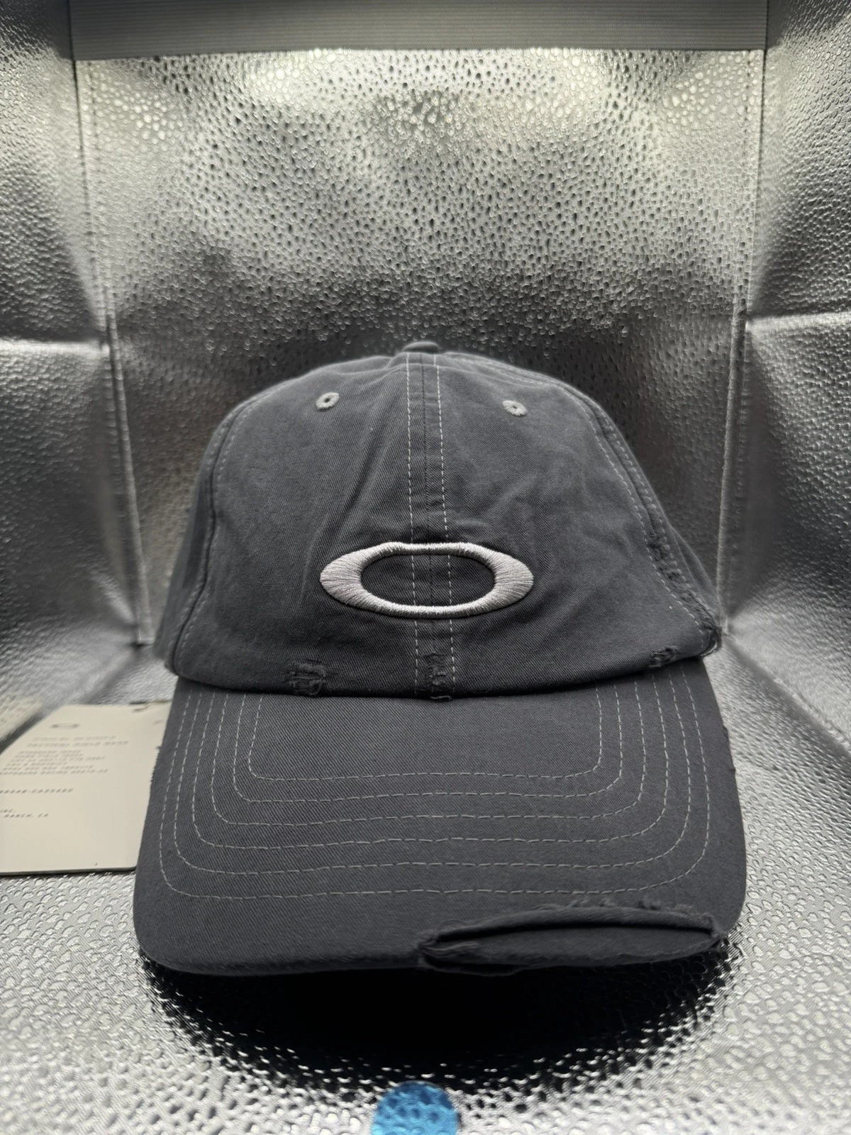 Oakley x PIET Distressed Software High Voltage Ellipse Tactical Gray Cap NWT