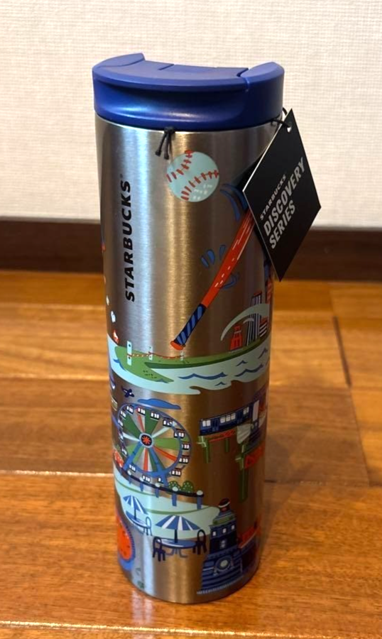 Starbucks Stainless Steel Tumbler Bottle 16oz Chicago Discovery