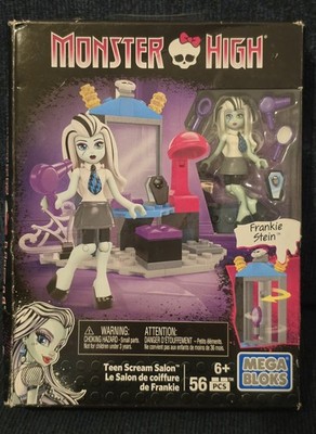 Monster High Mega Bloks Blocks Frankie Stein Teen Scream Salon 56pc. 2015 New
