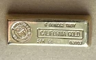 Southwest Mining Co 6 Troy Oz California Gold 24K GE Commemorative Bar Vintage