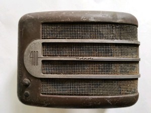 Vtg 1940s Remote Rear TRUCK CAR Speaker Motorola 400 30486 STEAMPUNK INDUSTRIAL 
