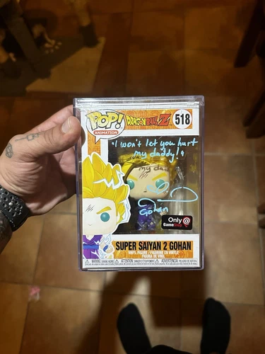 Funko Pop firmado por Gohan Super Saiyan 2