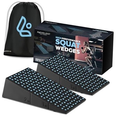 Squat Wedge Blocks 2-Pack - Elevated Foam Squat Wedges for Light Blue Sky