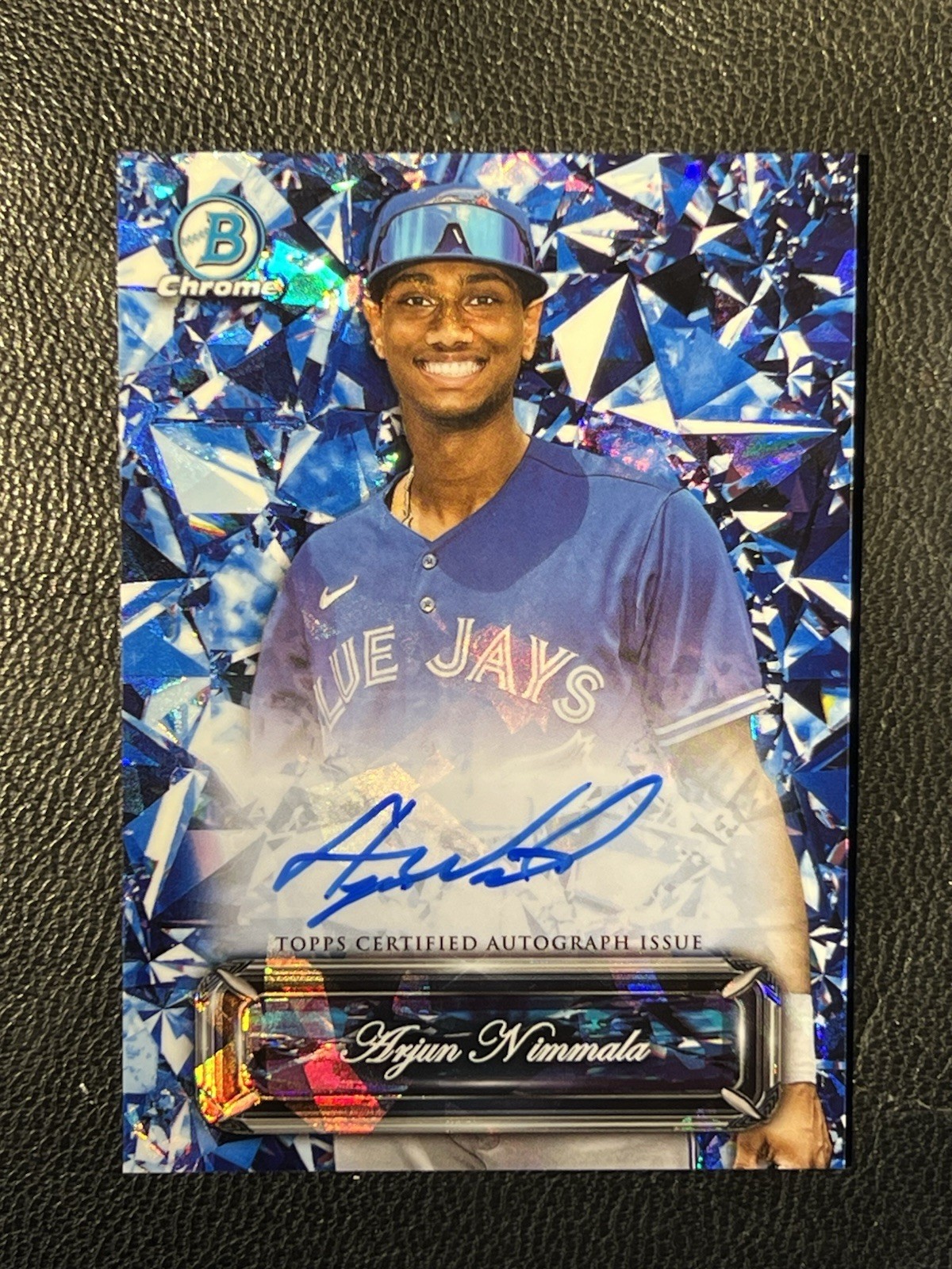 ARJUN NIMMALA 2024 Bowman Chrome Sapphire Selections Refractor Auto