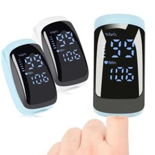 Finger Pulse Oximeter Blood Oxygen Saturation Heart Rate Measuring SpO2 Monitor