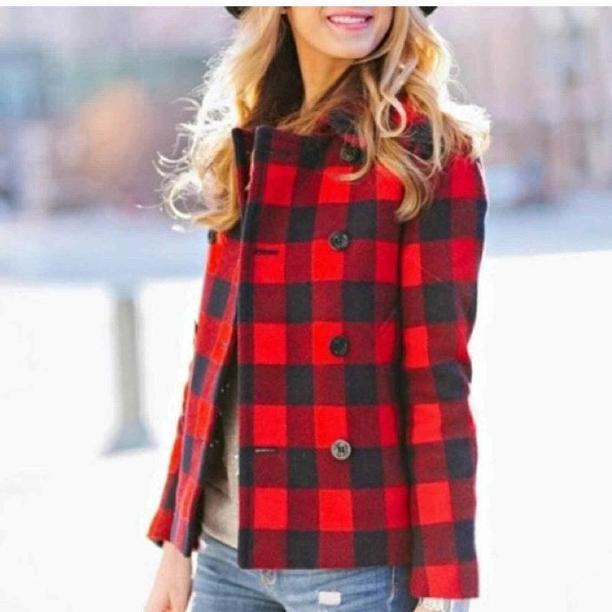 J crew Blue Plaid Coat blog.knak.jp