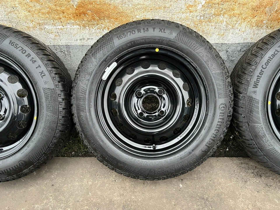 Original Ford KA + 14 Zoll Winterräder Stahl 165/70R14 Continental RDK DOT18 TOP - Bild 4 von 4