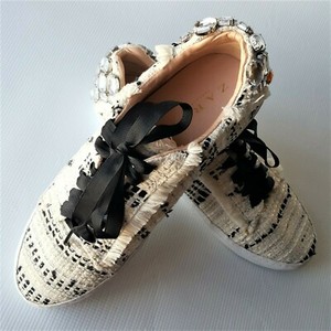 zara tweed sneakers
