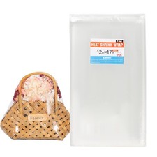 R-PACK 100Pcs 12x17" Heat Shrink Bags - Books, Bath Bombs, Jars