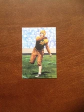 Arnie Herber Packers unsigned Goal Line Art Card with slight corner tip wear