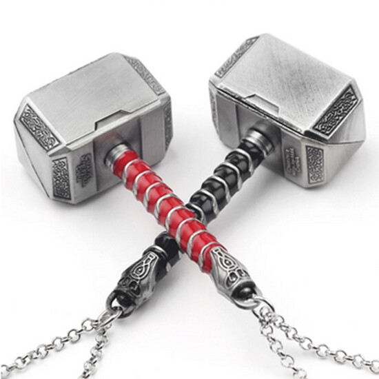 Thor Hammer Marvel Avengers Retro Viking Odin Weapon Pendant
