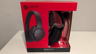 Elecom Gaming Headset HS-ARMA100BK Kopfhörer PS4 Switch Schwarz OVP NEU
