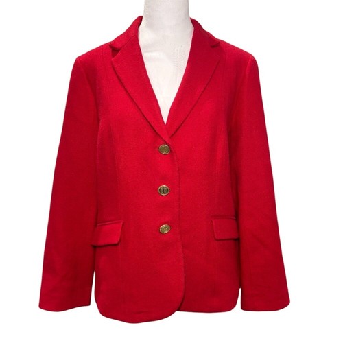 Veste Talbots Rouge Laine Stretch - Taille 12, Occasion Très Bon état