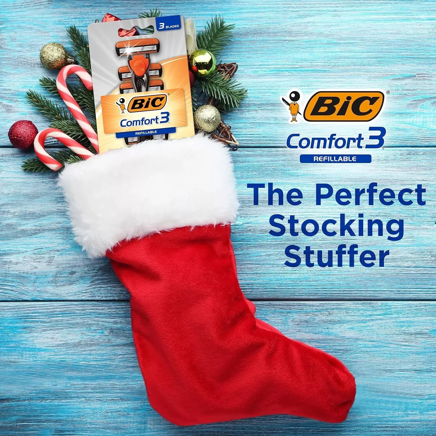 3 TOUGH BLADE Triple Blade Razor 6 Cartridges Micro Tough Pivoting Head (2 PACK)