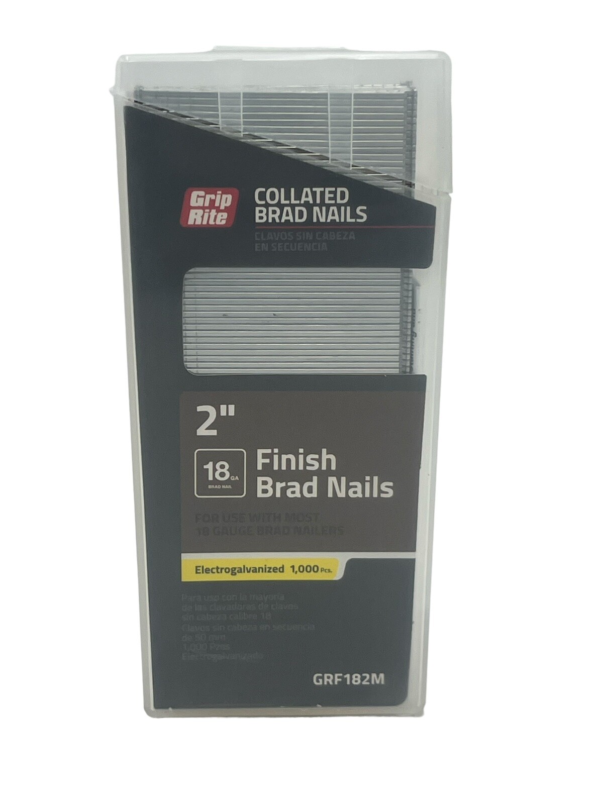 Grip-Rite 2" 18ga Straight ElectroGalvanized Finish Nails ***1,000ct***