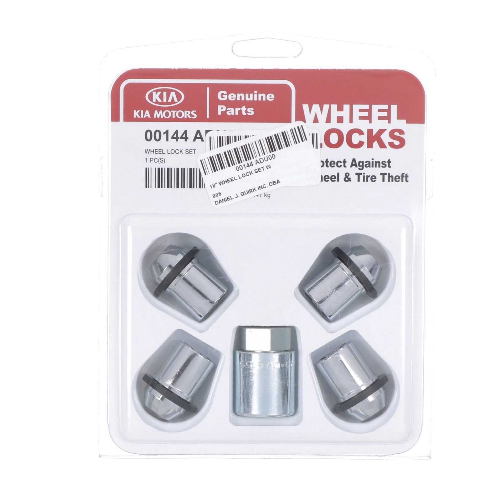 Juego de tuercas de bloqueo para ruedas de 18" para Kia Niro Sorento Soul (P/N 00144-ADU00)
