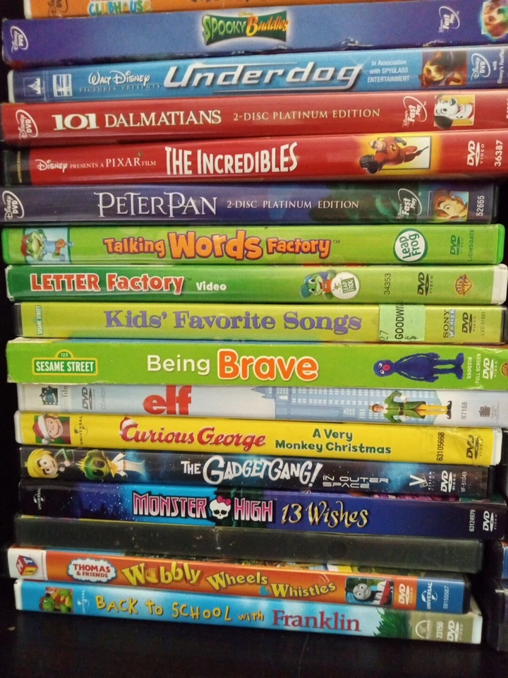 Lot Of 40 Estate Sale Kids DVDs Variety Nickelodeon LeapFrog Scooby ~ Trl4#211 - Image 4 of 4