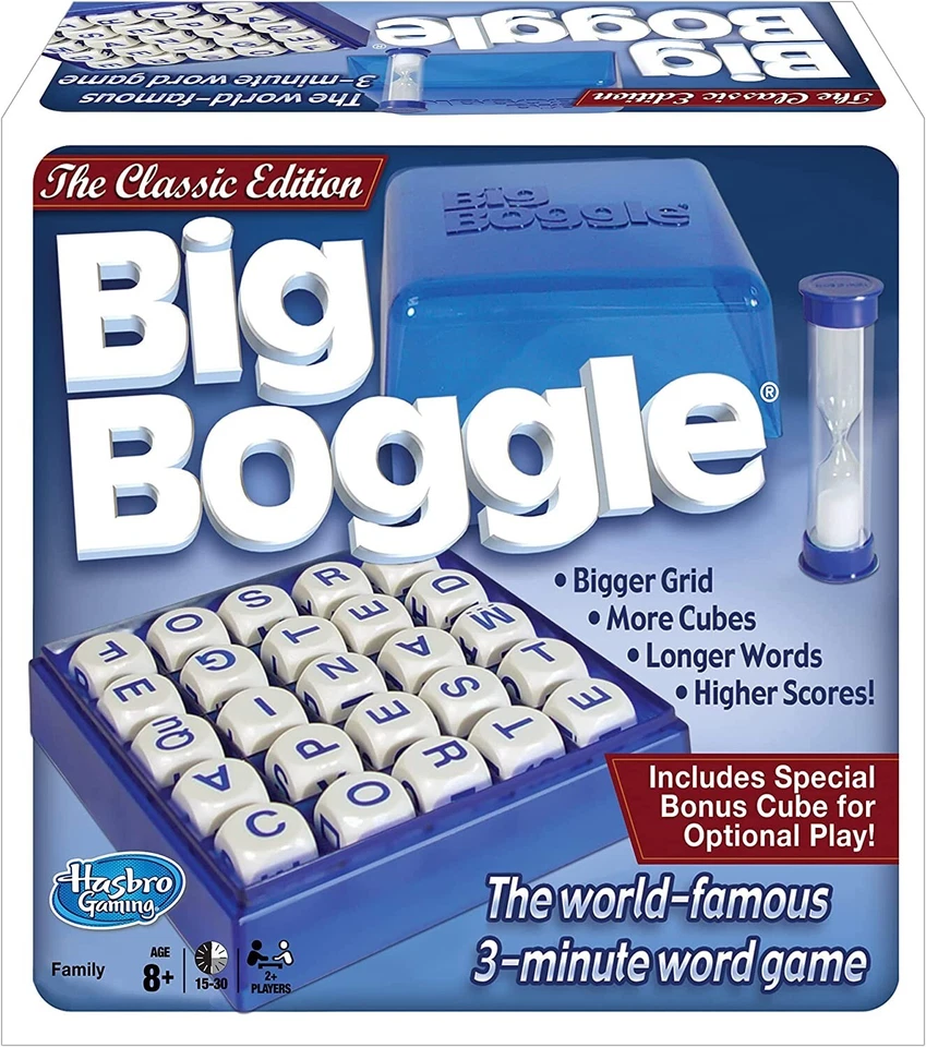 BIG BOGGLE Classic Edition Word Game - Family Game Night Kids 8+ & Adults - Image 2 of 4