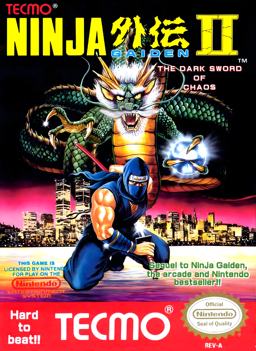 Ninja Gaiden II Nes Poster High Quality 4x6 8x10 8.5x11 11x17