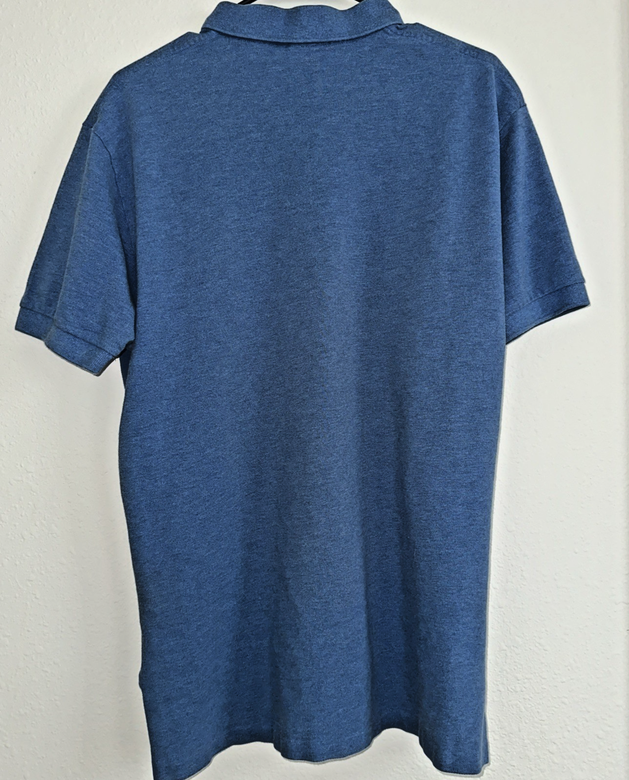 Polo Ralph Lauren camicia con bottoni adulto grande blu giallo pony uomo casual