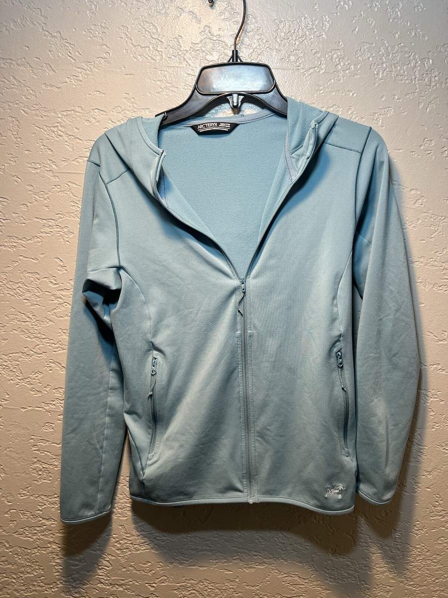 ARC'TERYX Kyanite LT full zip Blue Hoodie fleece jacket Women's XS