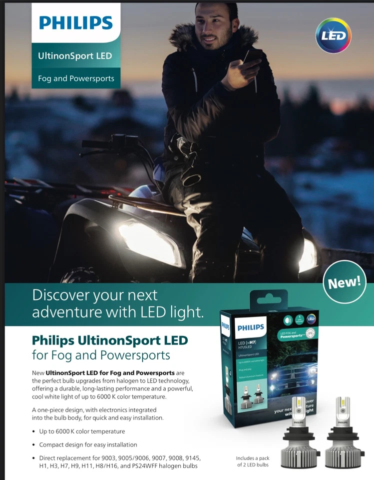 PHILIPS UltinonSport 9003 (H4) LED - Image 4 of 4