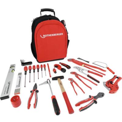 ROTHENBERGER Universal Werkzeugset Starterkit 34-tlg Handwerker Werkzeugrucksack