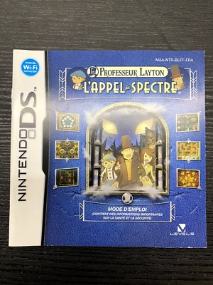 NOTICE SEULE Professeur Layton L'appel du spectre Nintendo DS - Photo 1/2