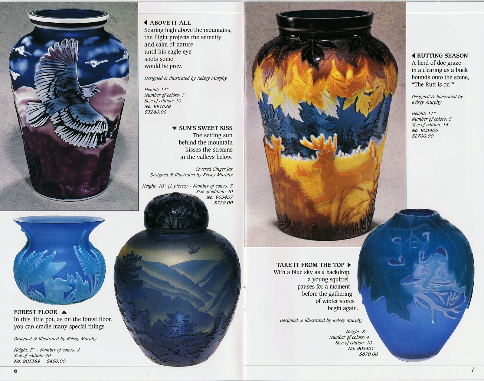 Pilgrim Cameo Glass catalogs pages on DVD, 1986-2002