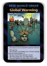 Nuevo Orden Mundial: Tarjeta Calentamiento Global INWO Illuminati Nuevo Orden Mundial Asesinos Juego 78/122