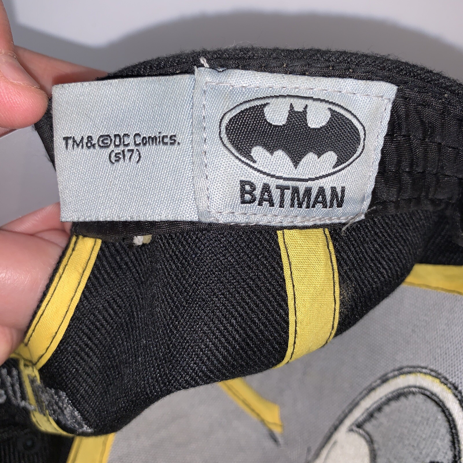 BATMAN CLASSIC LOGO ADJUSTABLE SOLID BLACK SNAPBA… - image 4