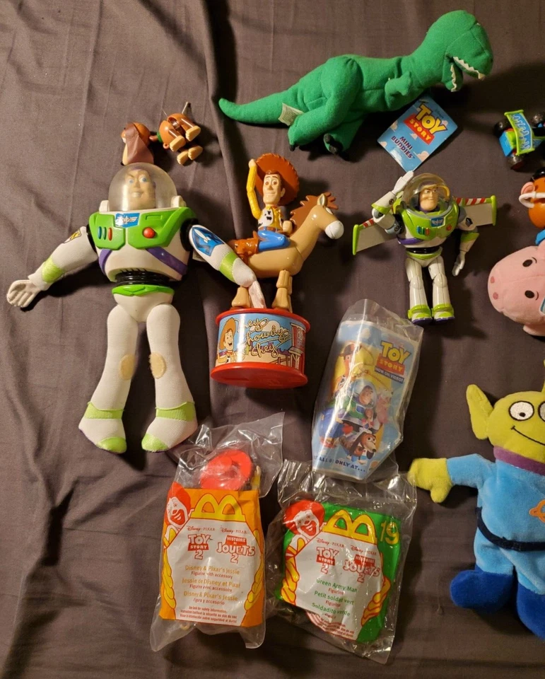Lot (20+) of Toy Story Action Figures 1990s Disney McDonalds And MORE inc. PLUSH - Image 2 of 4