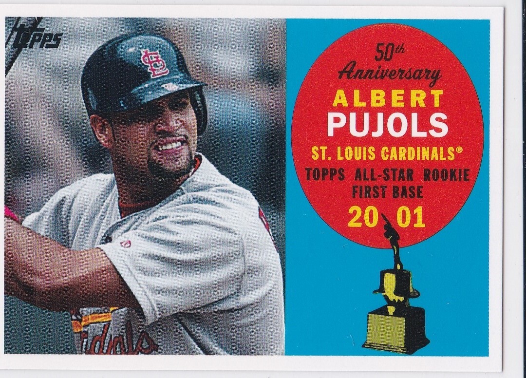 ALBERT PUJOLS Topps ALL-STAR ROOKIE CARD Baseball Anniversay ST. LOUIS  CARDINALS, image size:1080x776