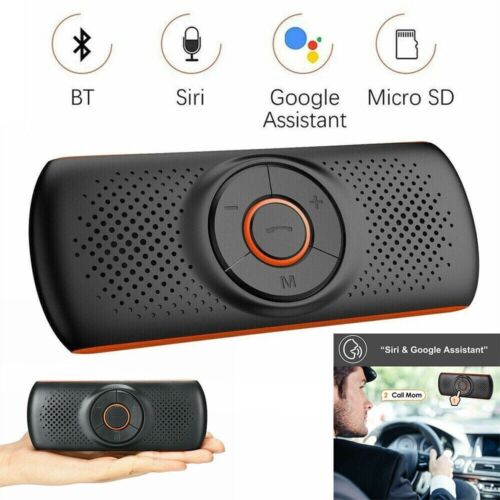 Wireless Bluetooth Car Speaker Phone Hands-free MP3 Kit Sun Visor Clip Drive UK - Picture 1 of 24