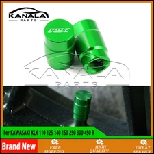 For KAWASAKI KLX 110 125 140 150 250 300 450 R CNC Wheel Tire Valve Caps NEW