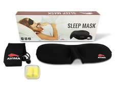 AVIMA Sleep Mask Eye Mask Sleep Soft Padded Sleep Travel Shade Cover Rest Relax 