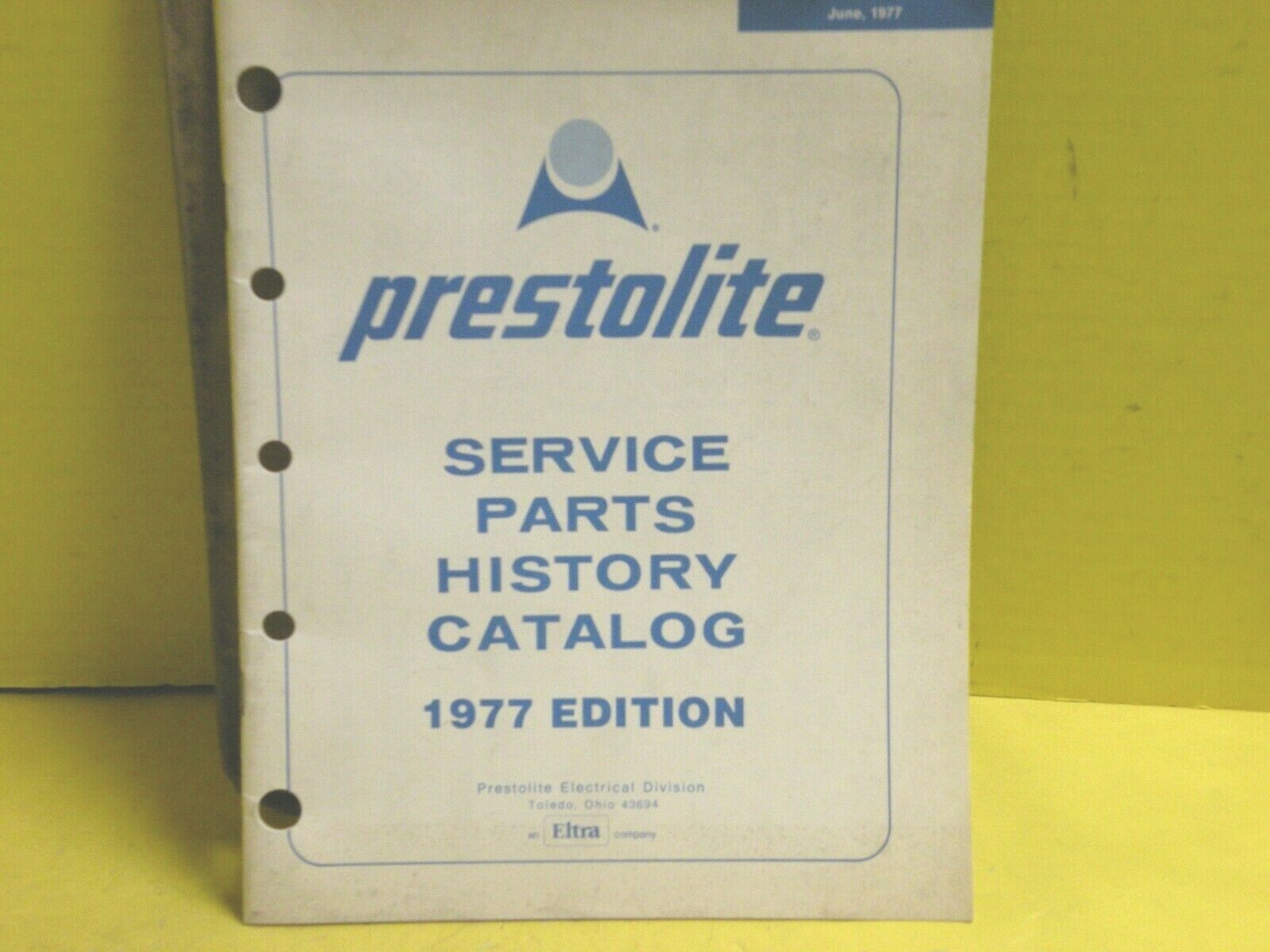 1977 PRESTOLITE Obsolete & Superseded Parts Service Parts History