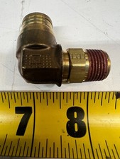 VS169PTC-8-6 Parker Brass 90° Elbow 1/2" Push to Connect x 3/8" Male NPT Sealant