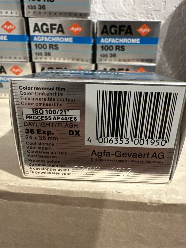 9x rolls Agfa 100 RS, 36 exposures 35mm expired film, Color reversal, film. - Image 2 of 4