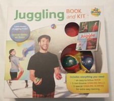 Juggling Book  Kit Beginners Learning Toy 3 Balls 3-Scarves Educational Toy