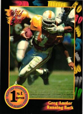 1991 Wild Card Draft #16 Greg Amsler | eBay