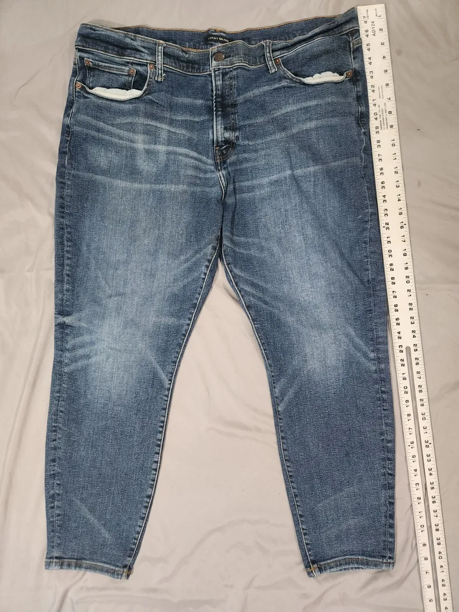 Lucky Brand 411 Athletic Taper Stretch Denim Jeans Medium Wash