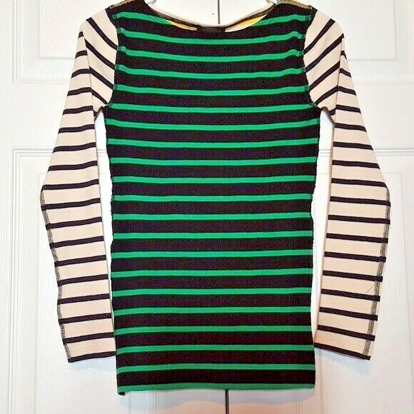 トップス C.E STRIPE LOOSE WAFFLE KNIT J. Crew Long Sleeve Multi Color Stripe Waffle Knit Top Size XXS | eBay