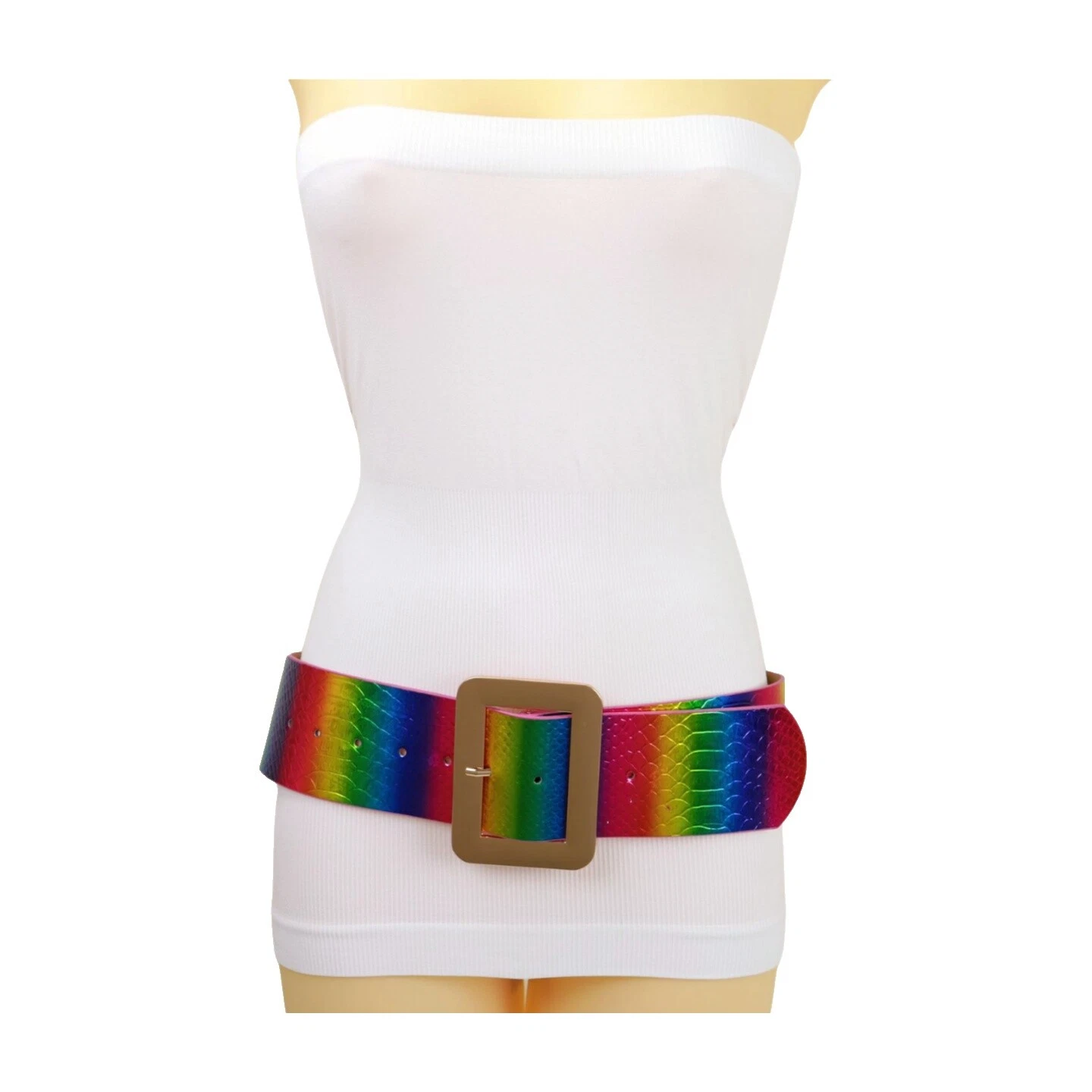 动物印花女臀带多色皮带