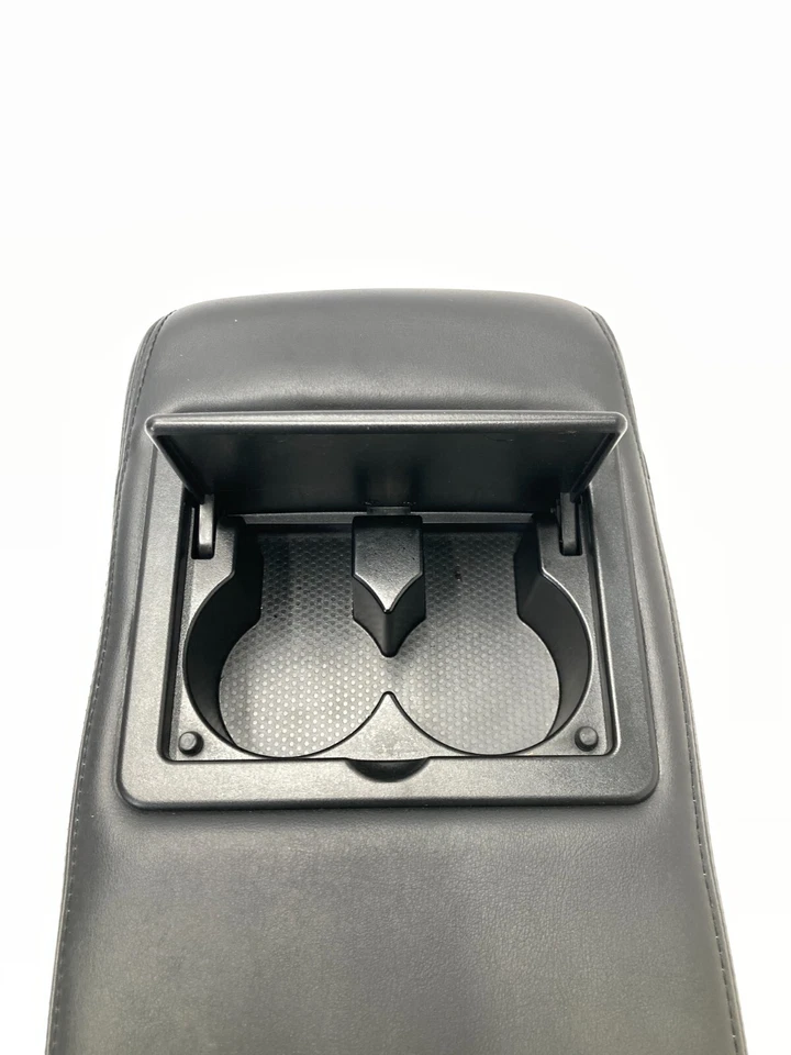 08-12 Infiniti EX35 Rear Center Console Armrest W/ Cup Holder OEM Black - Image 4 of 4