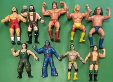 Vtg WWF LJN Wrestling Figure Lot (9) B Brian Blair, Honky Tonk Man, Hogan, Andre