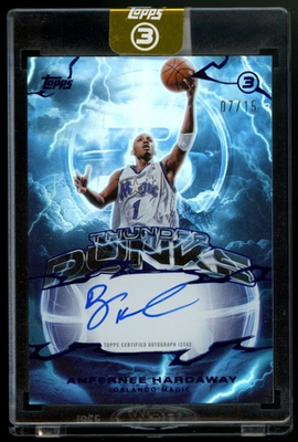 #ad #ad Anfernee Hardaway 2025 26 Topps 3 Thunderdunk Signatures Auto Blue # 15 $249.99